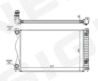 Signeda RA60237Q радіатор