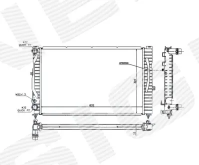 Signeda RA60299Q радіатор