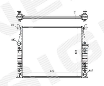Signeda RA62576A радіатор | mercedes benz (m-kl w164), 07.05 - 11