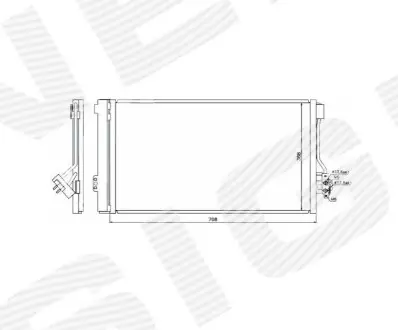 Signeda RC940178 радіатор кондиціонера