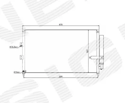 Signeda RC940197 радіатор кондиціонера