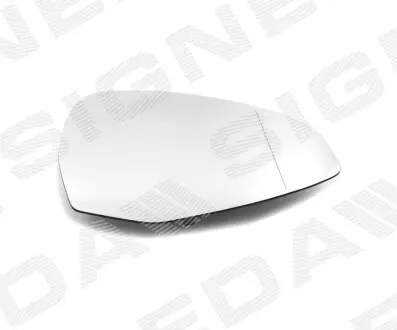 Signeda SADM1027ER скло дзеркала заднього виду AUDI A4 (B9), 15 - 18